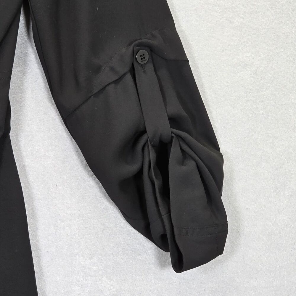 Aritzia Babaton Quincey Jacket Trench Small S Black Coat Work Blazer - Picture 6 of 15